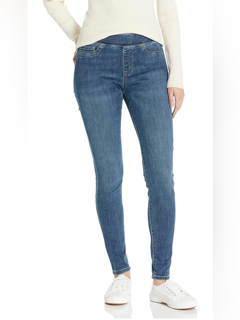 Amazon Essentials Women's Mid-Rise Stretch Pull-On Jegging